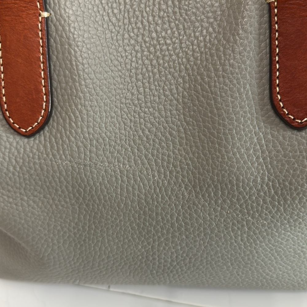 Dooney and Bourke Pebble Grain Brielle gray in color - Picture 5 of 16